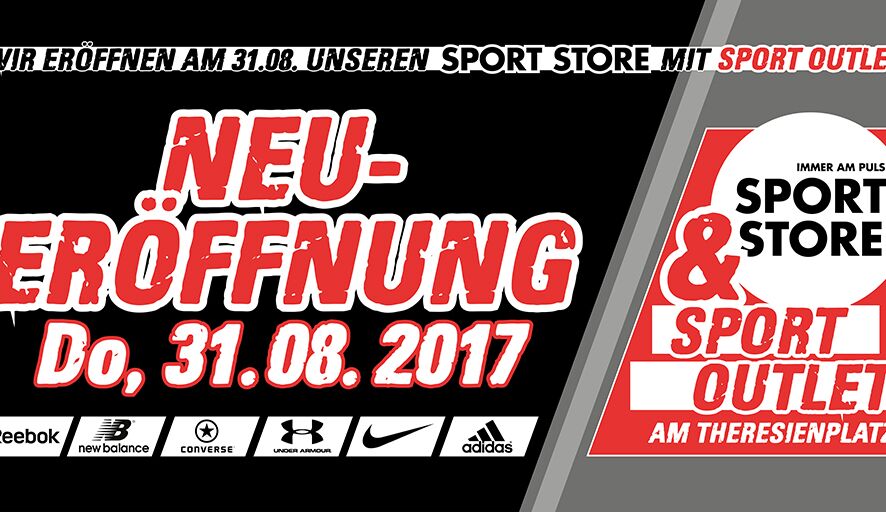 Neueröffnung Sport Store mit Sport Outlet